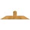 Ekena Millwork Portland Rough Sawn Timber Gable Bracket, Western Red Cedar, 48"W x 14"H x 2"D x 6"F, 7/12 Pitch GBW048X14X0206POR00RWR - alternate 1